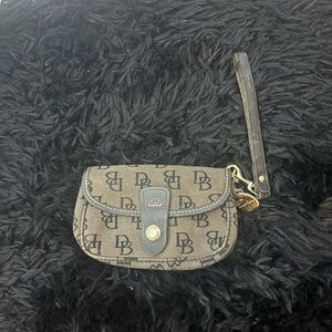 Dooney & Bourke Brown Monogram Wristlet